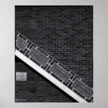 Ladrillos y escaleras poster