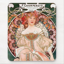 Lady Vintage Mouse Pads