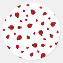 ladybugz. pegatina redonda