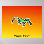 Lagarto amarillo-naranja poster