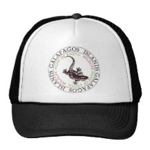 Lagarto de las islas de las Islas Galápagos Gorras
