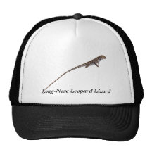 Lagarto de leopardo de pico largo gorros bordados