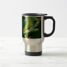 Lagarto verde tazas