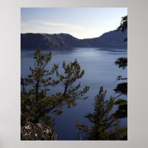 Lago crater, Oregon, los E.E.U.U. Poster
