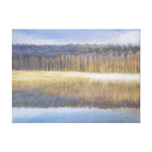 Lago Giclee morning Impresión En Lona
