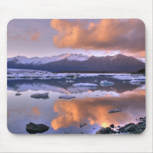 Lago Islandia Jokulsarlon Tapete De Raton