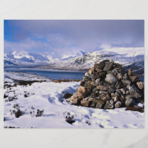 Lago, Loyne, Escocia del noroeste Tarjetas Publicitarias