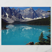 Lago moraine, Alberta, Canadá Tarjeton