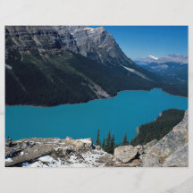 Lago Peyto, ruta verde de Icefield, Alberta, Canad Tarjeta Publicitaria