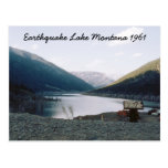 Lago retro Montana earthquake Postard 1961 Tarjetas Postales