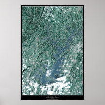 Lago Sidney Lanier, poster del satélite de Georgia