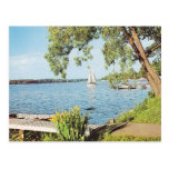 Lago summer del vintage postal