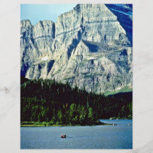 Lago Swiftcurrent - Parque Nacional Glacier Tarjeta Publicitaria