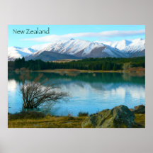 Lago Tekapo, Nueva Zelanda Poster