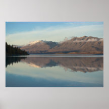 Lago temprano Tekapo snow Impresiones