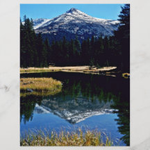 Lago Tioga - nacional Oark de Yosemite Tarjeta Publicitaria