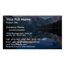 Lago Waptus, Washington central, los E.E.U.U. Plantillas De Tarjetas Personales