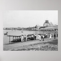 Lago Wesley, parque de Asbury: 1901 Posters