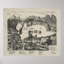 Lagos del condado Kerry Irlanda 1836 de Killarny Poster