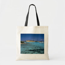 Laguna, isla mediterránea de Cerdeña Bolsa