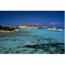 Laguna, isla mediterránea de Cerdeña Escultura Fotografica