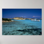 Laguna, isla mediterránea de Cerdeña Impresiones