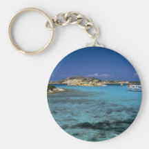 Laguna, isla mediterránea de Cerdeña Llaveros Personalizados