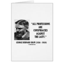 Laicado de las conspiraciones de George B. Shaw Pr Felicitaciones