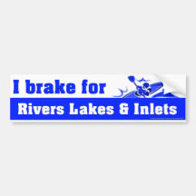 LakeBrakeBlue Pegatina De Parachoque