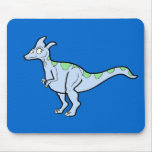 Lambeosaurus femenino azul tapete de raton