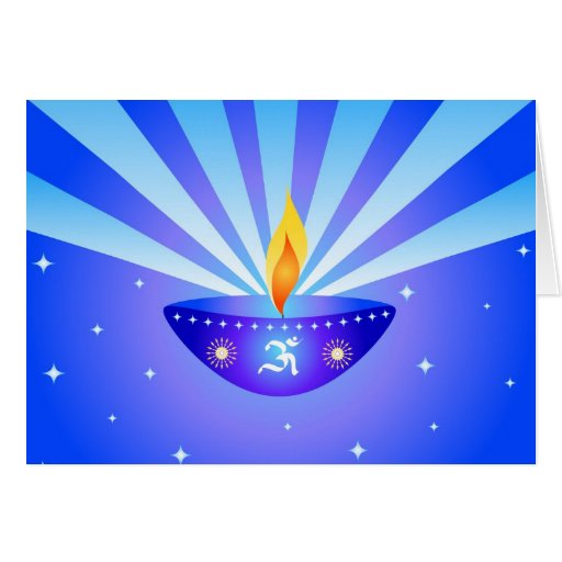 Lámpara de Diwali - tarjeta