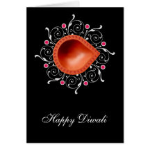 Lámpara decorativa de Diwali Felicitacion