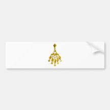 Lámpara del oro etiqueta de parachoque