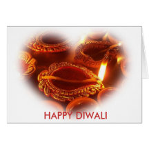 Lámpara FELIZ de DIWALI Tarjeta