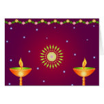 Lámparas de Diwali - tarjeta
