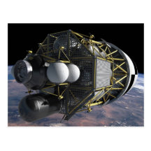 Lancha de desembarque lunar de la altaír postales