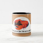 Langosta de la plantilla de la taza