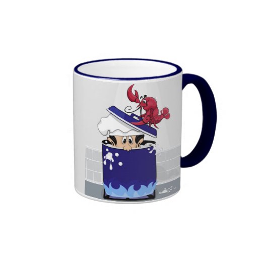 Langosta divertida tazas