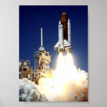 Lanzamiento del transbordador espacial Columbia (S Poster