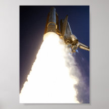 Lanzamiento del transbordador espacial Columbia (S Poster