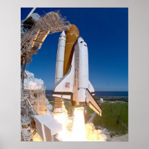 Lanzamiento del transbordador espacial la Atlántid Posters