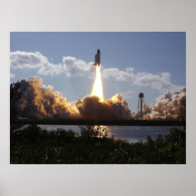 Lanzamiento del transbordador espacial la Atlántid Posters