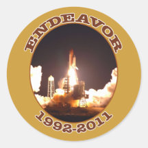 Lanzamiento final del esfuerzo del transbordador e pegatinas  