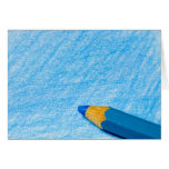 Lápiz azul del color con el colorante felicitacion 