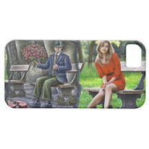 Lápiz contra la cámara - caballero de la tarjeta d iPhone 5 carcasa