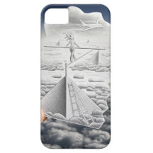 Lápiz contra la cámara - caminante de la cuerda ti iPhone 5 fundas