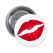 Lápiz labial del rojo rico pins