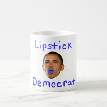 Lápiz labial Democrat.Mug Taza De Café