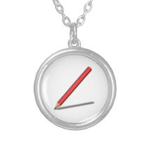 Lápiz rojo colgantes personalizados