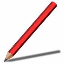 Lápiz rojo escultura fotografica